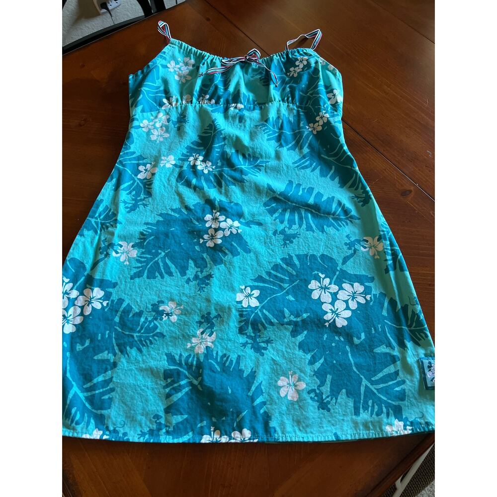 Disney Teal Tropical Print Midi Dress - Picture 5 of 10